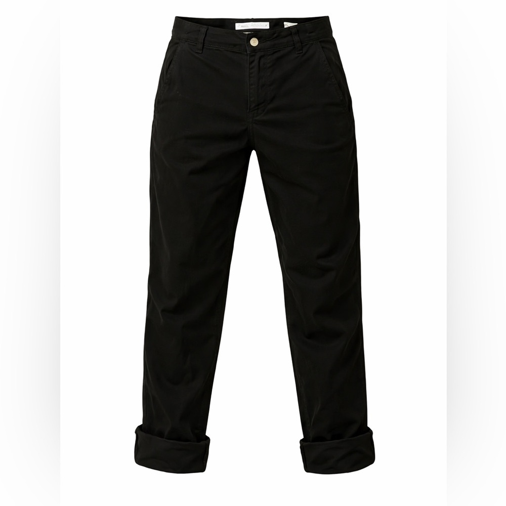 Zara black cuffed jeans, size 6